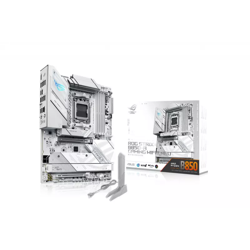 Motininė plokštė ASUS ROG STRIX B850-A GAMING WIFI7 NEO — AMD B850, Socket AM5, ATX, DDR5, 4 DIMM, 256 GB, Wi‑Fi 7, 5GbE