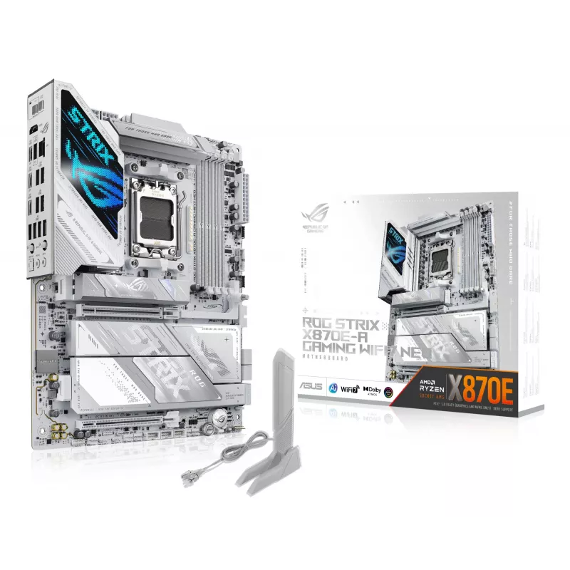 Pagrindinė plokštė ASUS ROG STRIX X870E-A GAMING WIFI7 NEO — AMD X870E, lizdas AM5, ATX, DDR5, 4 DIMM, 256 GB
