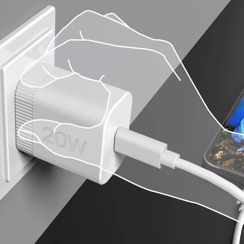Sieninis įkroviklis j5create JUP1420 20W PD USB-C vidaus AC 100-240V