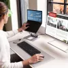 j5create JTS327 kelių kampų 4K dokinimo stovas, nešiojamojo kompiuterio stovas, pilkas, aliuminis, 40,6 cm (16 colių), 4 kg, nešiojamiesiems kompiuteriams su „Windows“ / „Mac“