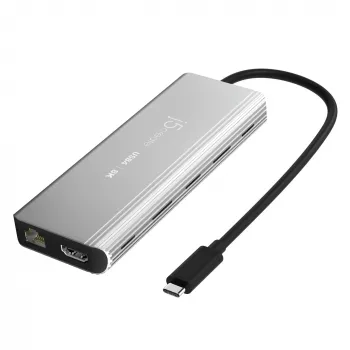 j5create JCD403 USB4 8K kelių prievadų šakotuvas USB Type-C HDMI RJ-45