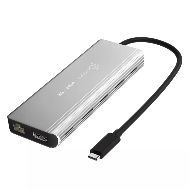 j5create JCD403 USB4 8K kelių prievadų šakotuvas USB Type-C HDMI RJ-45