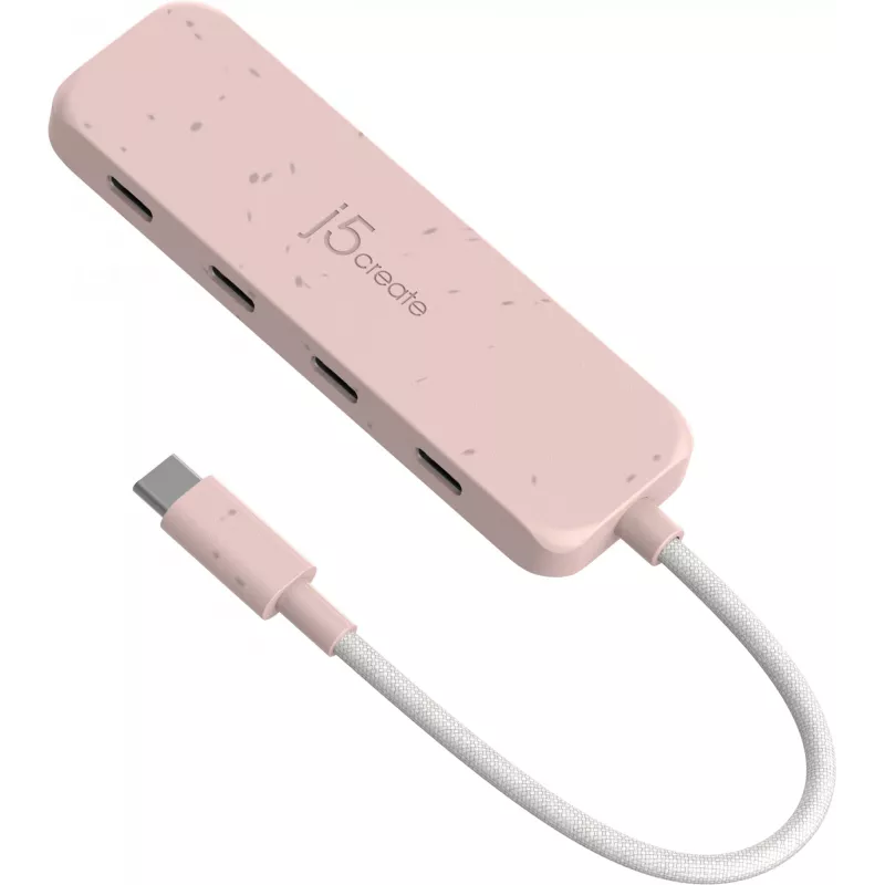 j5create Ekologiškas USB-C į 4 prievadų Type-C Gen 2 šakotuvas