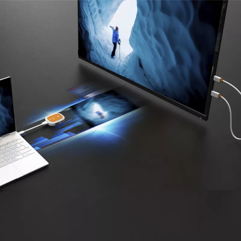 j5create ScreenCast FHD USB-C belaidis ekrano plėstuvas, USB raktas, USB, USB Type-C, baltas, 1 A, 0 - 40 °C