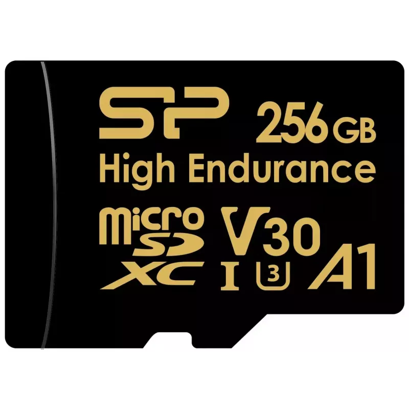 MicroSDXC kortelė Silicon Power SP256GBSTXDV3V1HSP 256 GB Class 10 High Endurance, 3,6 V, 0–70 °C