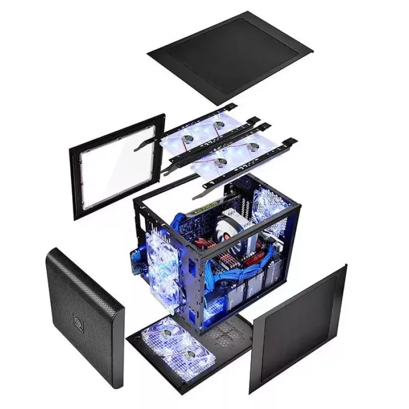 PC korpusas Thermaltake Core V21 Cube Juoda