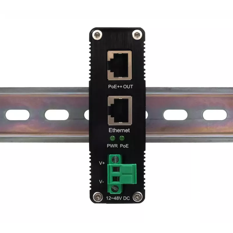 EXSYS PoE++ gigabitinio injektoriaus 90W nuo -40°C iki +80°C