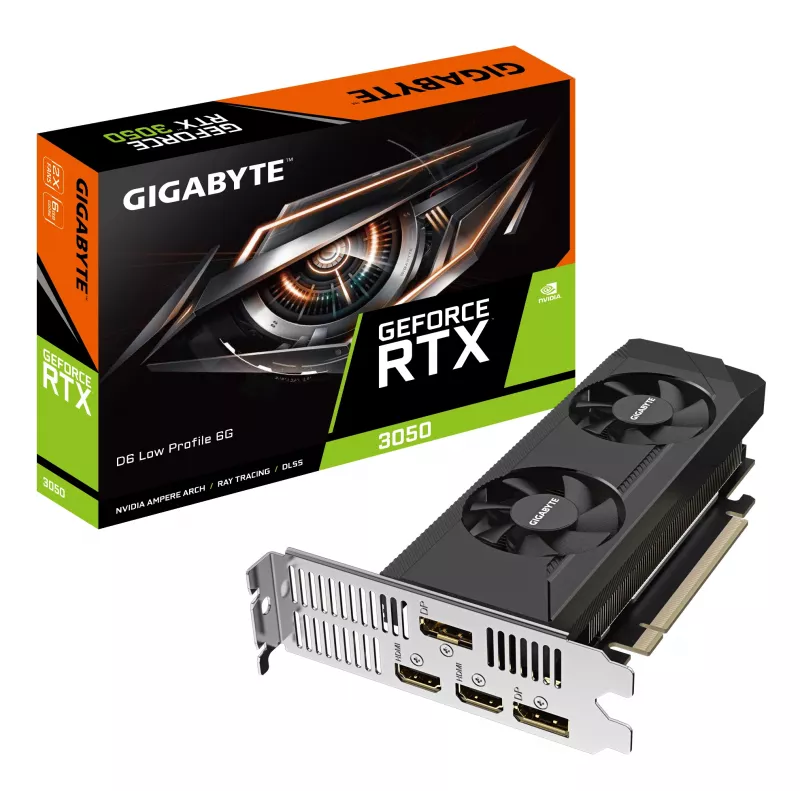 GIGABYTE GeForce RTX 3050 D6 6GB GDDR6 vaizdo plokštė (GV-N3050D6-6GL)