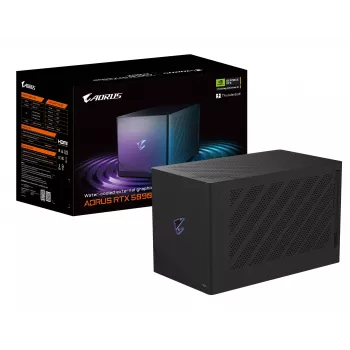 Gigabyte AORUS RTX 5090 AI BOX išorinė vaizdo plokštė (eGPU), 32 GB GDDR7, GV-N5090IXEB-32GD