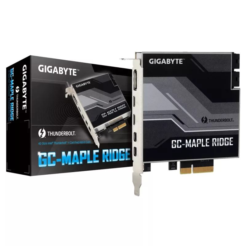 GIGABYTE GC-MAPLE RIDGE sąsajos plokštės / adapteris Vidinė DisplayPort, Mini DisplayPort, Thunderbolt 4, USB 3.2 Gen 2 (3.1 Gen 2)