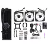Skysčio aušinimo rinkinys Cooler Master MasterLiquid 360 ATMOS 12 cm juodas