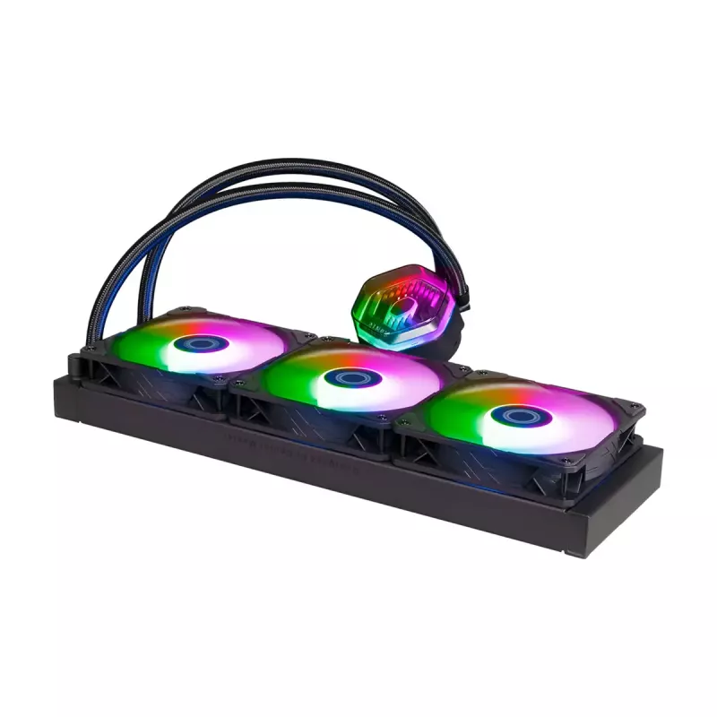 Skysčio aušinimo rinkinys Cooler Master MasterLiquid 360 ATMOS 12 cm juodas