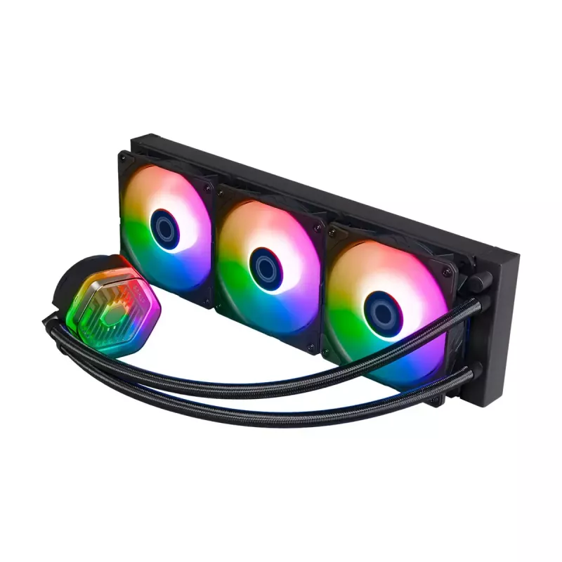 Skysčio aušinimo rinkinys Cooler Master MasterLiquid 360 ATMOS 12 cm juodas
