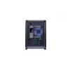 Kompiuterio korpusas Cooler Master MasterFrame 400 Mesh Juoda mATX su permatomu šoniniu dangčiu ir 1x 120mm ARGB ventiliatoriumi