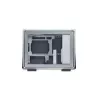 Kompiuterio korpusas Cooler Master MasterFrame 400 Mesh Sidabrinė, mATX, permatomas šoninis skydelis, 1x 120 mm ARGB ventiliatorius