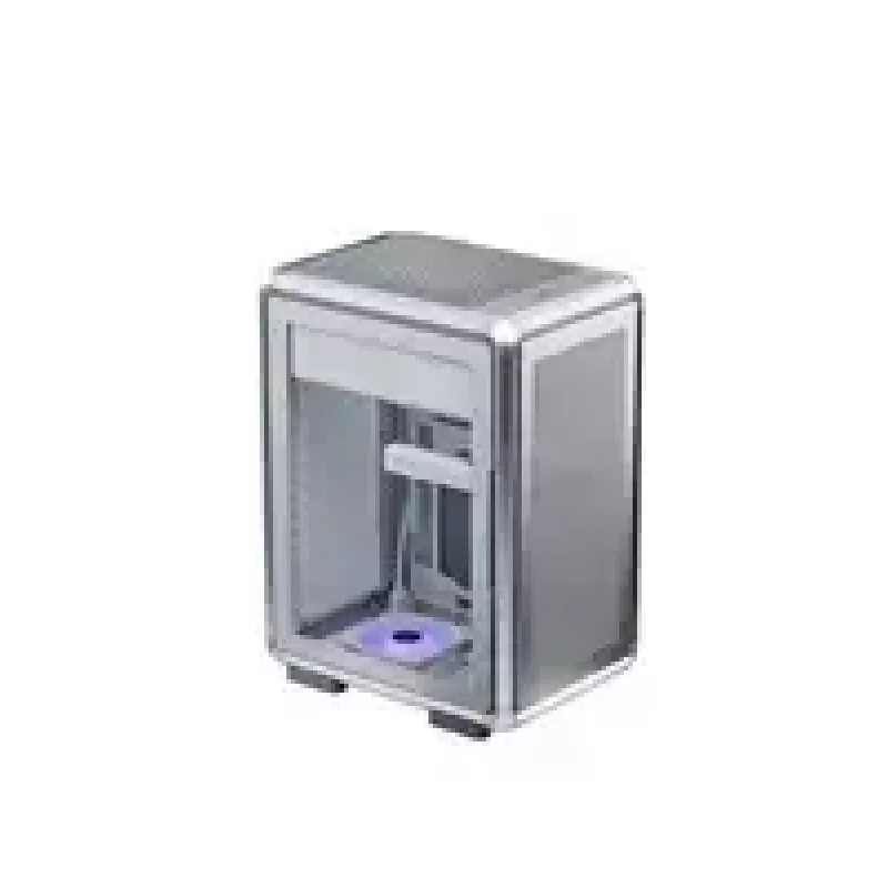 Kompiuterio korpusas Cooler Master MasterFrame 400 Mesh Sidabrinė, mATX, permatomas šoninis skydelis, 1x 120 mm ARGB ventiliatorius