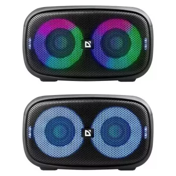 Defender Q5 Stereo nešiojamas Bluetooth garsiakalbis, 20 W, LED apšvietimas, FM radijas, TWS