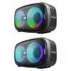 Defender Q5 Stereo nešiojamas Bluetooth garsiakalbis, 20 W, LED apšvietimas, FM radijas, TWS