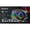 Defender Q5 Stereo nešiojamas Bluetooth garsiakalbis, 20 W, LED apšvietimas, FM radijas, TWS