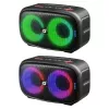 Defender Q5 Stereo nešiojamas Bluetooth garsiakalbis, 20 W, LED apšvietimas, FM radijas, TWS