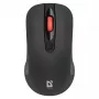 Belaidė RF tyli optinė pelė DEFENDER Nexus MS-195 — 1600 DPI, 2,4 GHz, Nano USB, abiem rankoms tinkama, 2×AAA, juoda