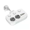 Sieninis maitinimo lizdas ColorWay CW-CHE24PDW su integruotu 24 W USB-C Power Delivery prievadu