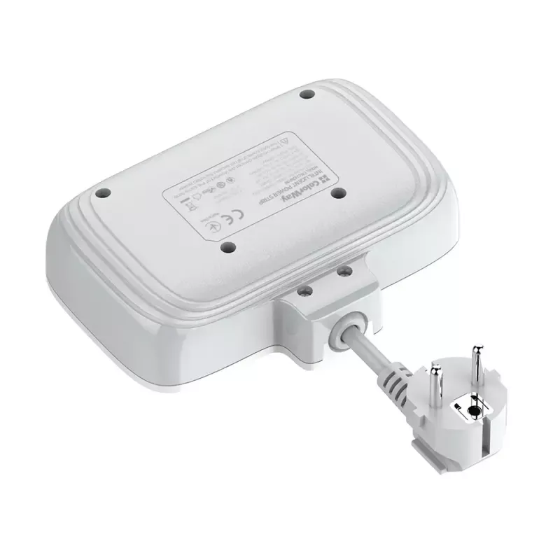 Sieninis maitinimo lizdas ColorWay CW-CHE24PDW su integruotu 24 W USB-C Power Delivery prievadu