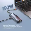 Dokingo stotelė ColorWay CW-HUB02 6-in-1 100W — daugiafunkcis šakotuvas su energijos tiekimu