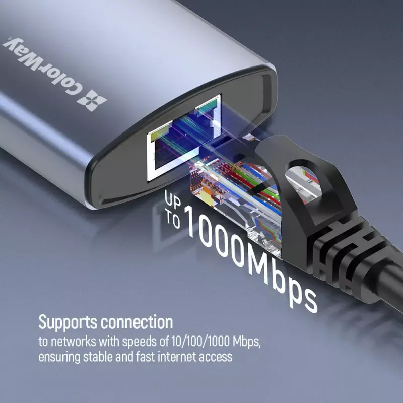 Dokingo stotelė ColorWay CW-HUB02 6-in-1 100W — daugiafunkcis šakotuvas su energijos tiekimu