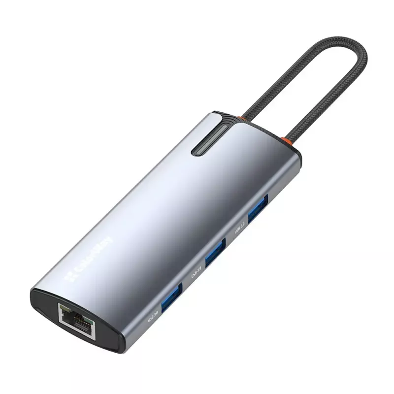 Dokingo stotelė ColorWay CW-HUB02 6-in-1 100W — daugiafunkcis šakotuvas su energijos tiekimu