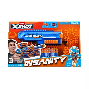 XSHOT Insanity Manic Blaster (24 smiginiai) ZURU