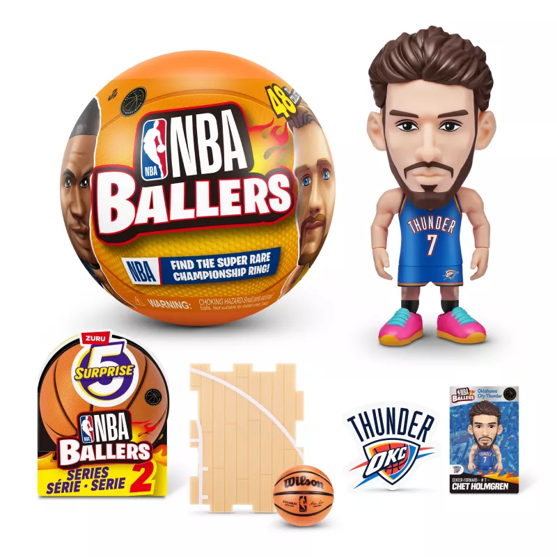 5 Surprise NBA Ballers Series 2, 3 m., įvairiaspalvė