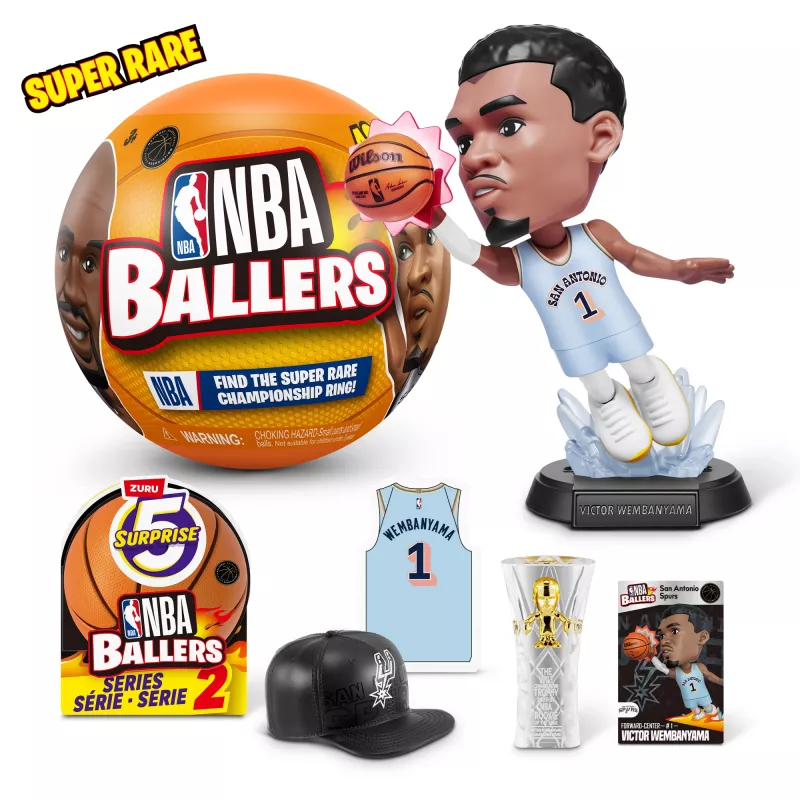5 Surprise NBA Ballers Series 2, 3 m., įvairiaspalvė