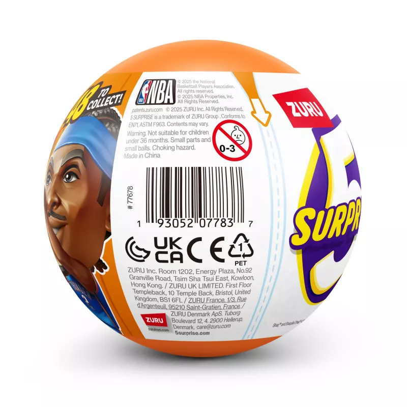 5 Surprise NBA Ballers Series 2, 3 m., įvairiaspalvė