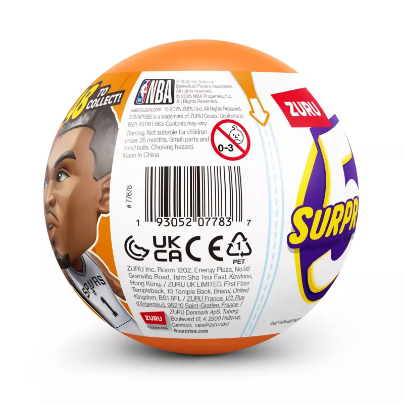 5 Surprise NBA Ballers Series 2, 3 m., įvairiaspalvė