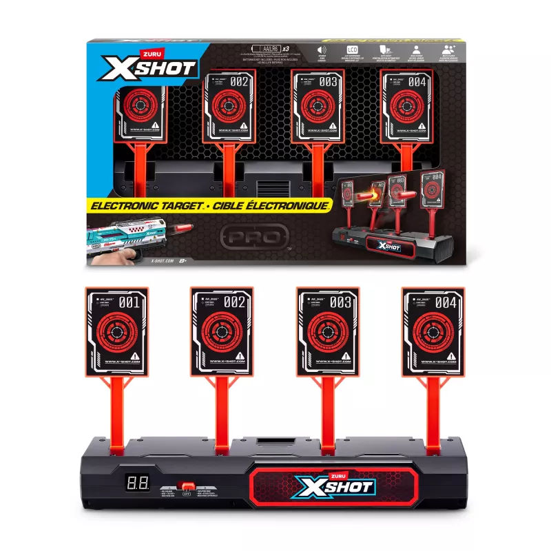 ZURU XSHOT elektroninis taikinys, taikinys, 8 m., AA, juodas