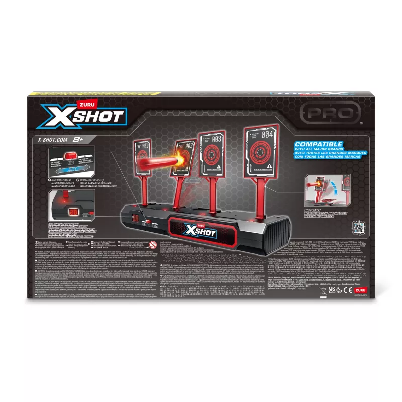 ZURU XSHOT elektroninis taikinys, taikinys, 8 m., AA, juodas