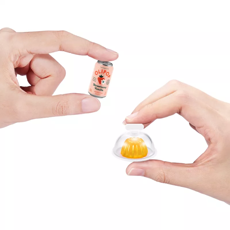 Žaislinis rinkinys Zuru Mini Brands Mini Minis Šaldytuvo pildymo rinkinys — kolekcionuojami miniatiūriniai bakalėjos šaldytuvo aksesuarai