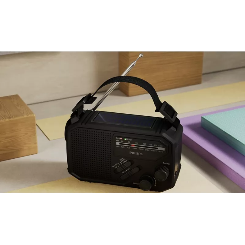 Nešiojamasis radijas Philips TAR1609/00 Analoginis ir skaitmeninis AM FM Juodas