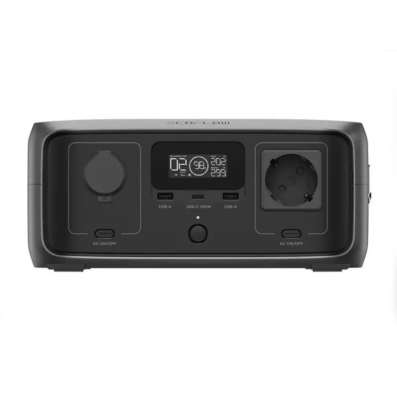 Nešiojama elektrinė EcoFlow RIVER 3 UPS + 45W TYPE-C saulės baterija, 245Wh