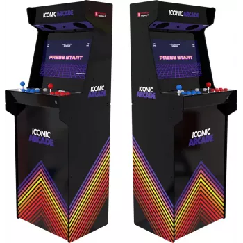 Arcade cabinet Iconic Arcade — Full HD IPS 21 col., Cortex‑A72 1,5 GHz, 1 GB RAM, Wi‑Fi, Gigabit Ethernet, MicroSD, Bluetooth, DC maitinimas