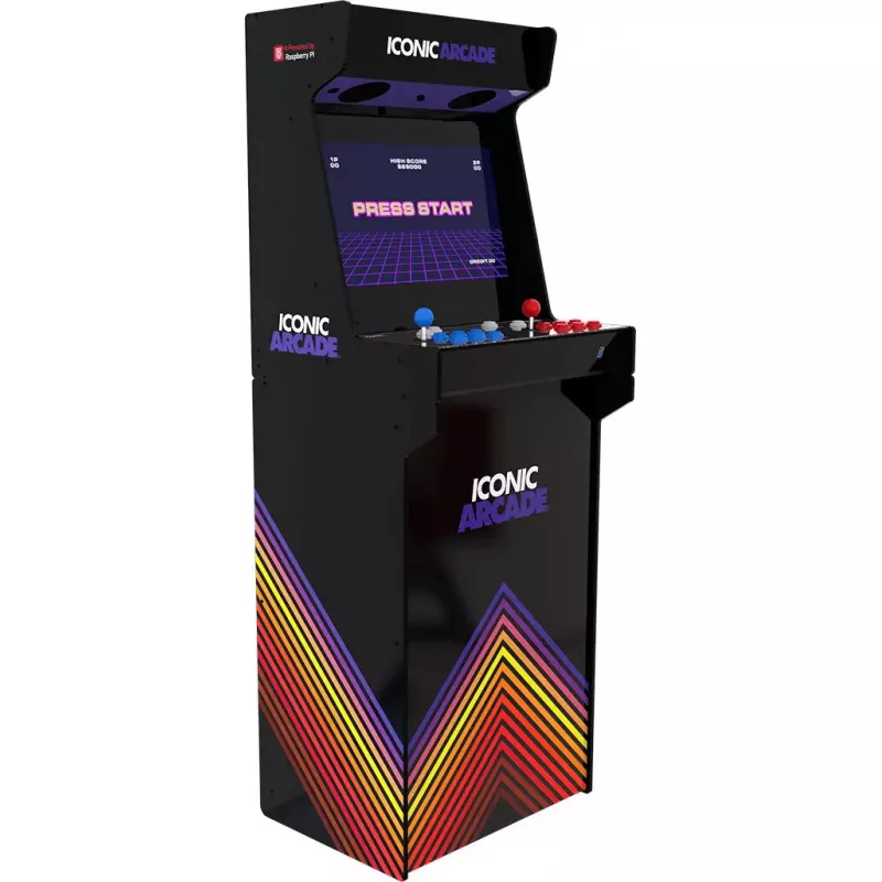 Arcade cabinet Iconic Arcade — Full HD IPS 21 col., Cortex‑A72 1,5 GHz, 1 GB RAM, Wi‑Fi, Gigabit Ethernet, MicroSD, Bluetooth, DC maitinimas