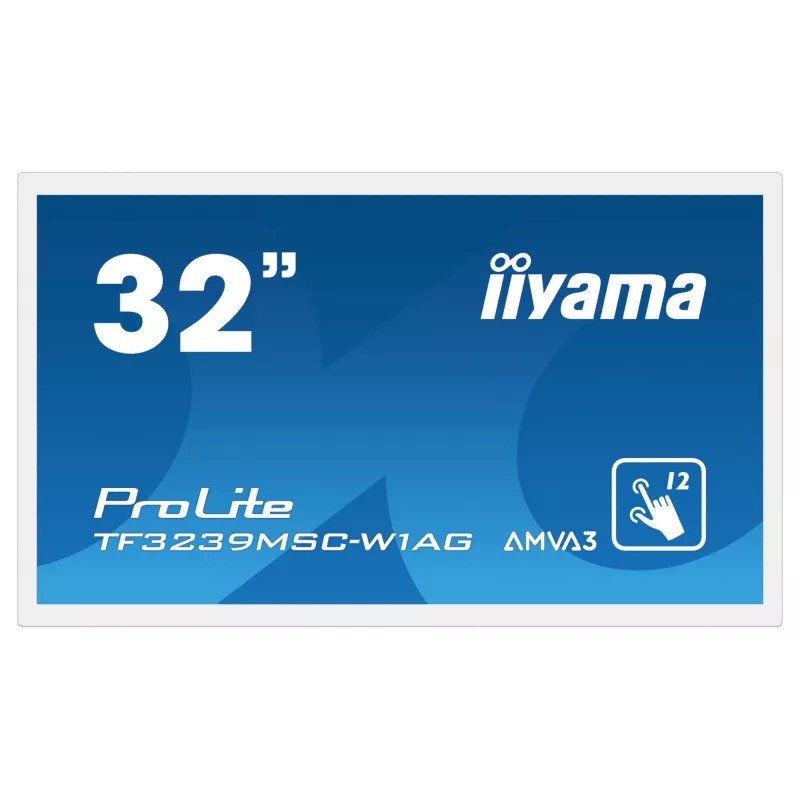 Monitor iiyama ProLite TF3239MSC-W1AG 31,5 colio (80 cm) Full HD 1920x1080 LED jutiklinis ekranas AMVA3 baltas