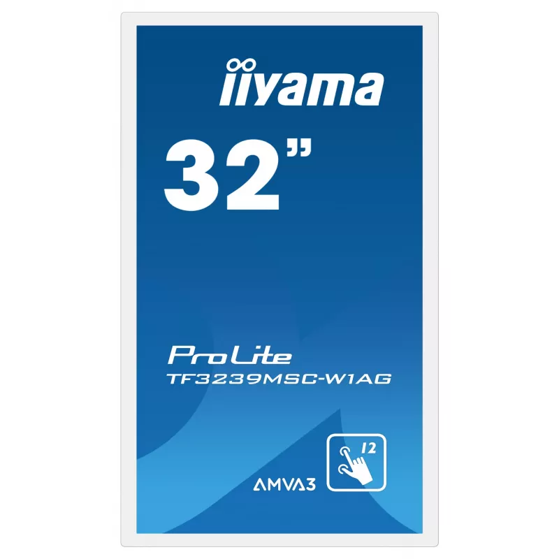Monitor iiyama ProLite TF3239MSC-W1AG 31,5 colio (80 cm) Full HD 1920x1080 LED jutiklinis ekranas AMVA3 baltas