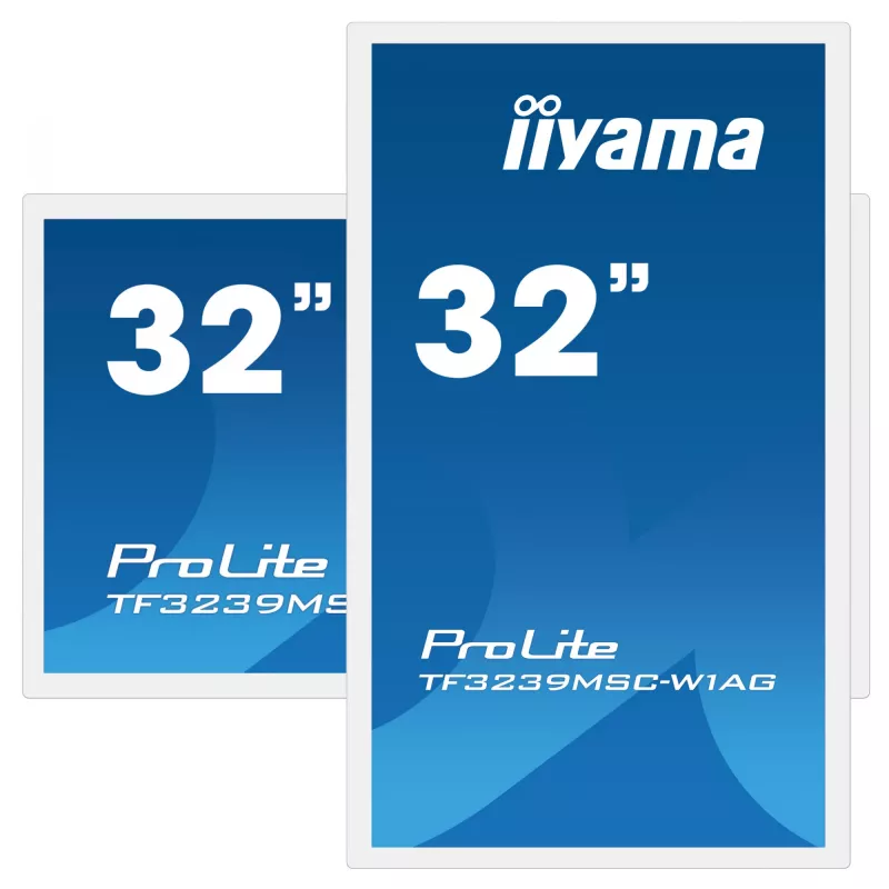 Monitor iiyama ProLite TF3239MSC-W1AG 31,5 colio (80 cm) Full HD 1920x1080 LED jutiklinis ekranas AMVA3 baltas