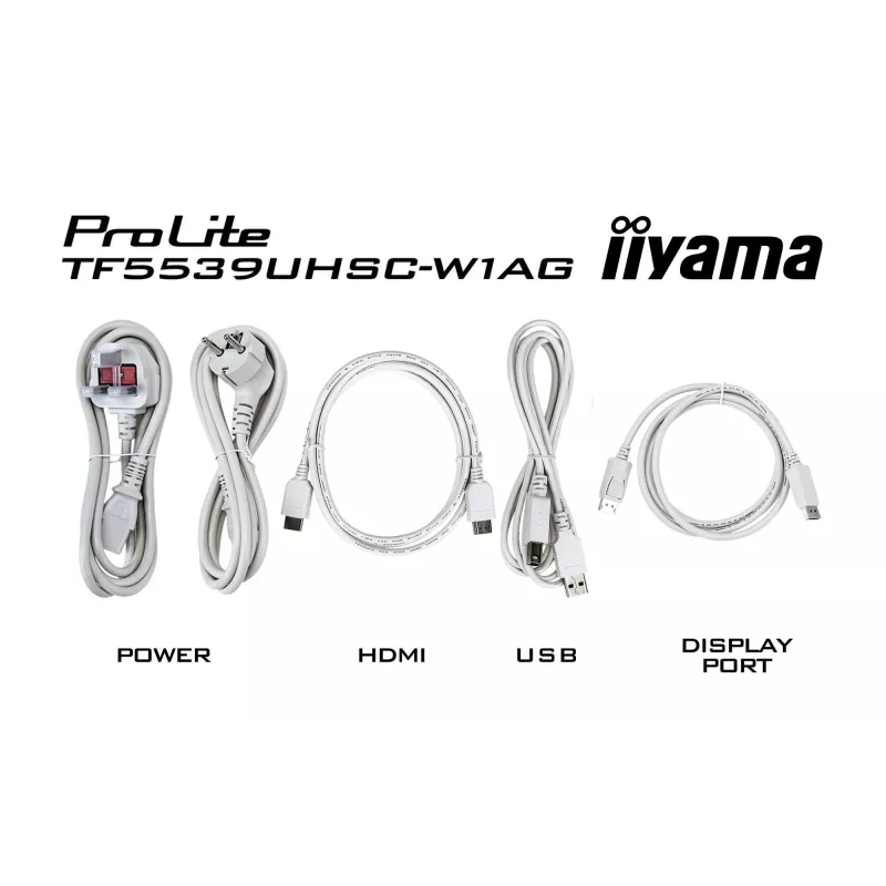 Monitor iiyama ProLite TF3239MSC-W1AG 31,5 colio (80 cm) Full HD 1920x1080 LED jutiklinis ekranas AMVA3 baltas