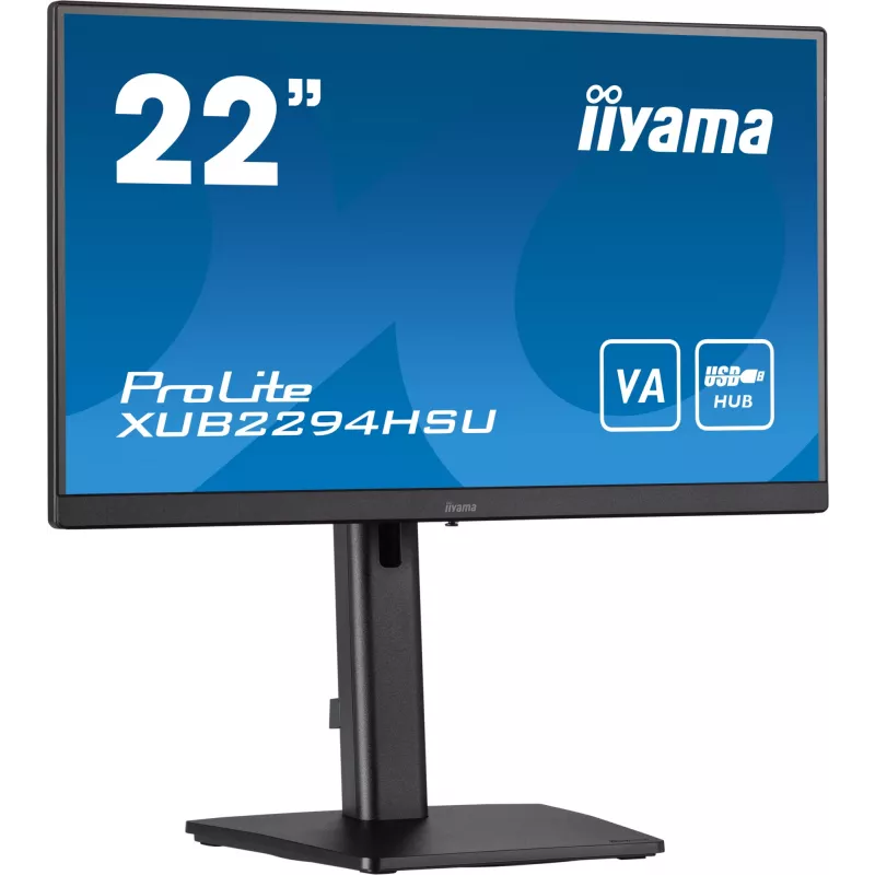 iiyama ProLite XUB2294HSU-B2 kompiuterio monitorius 54,6 cm (21,5 col.) 1920 x 1080 pikseliai Full HD LCD juodas