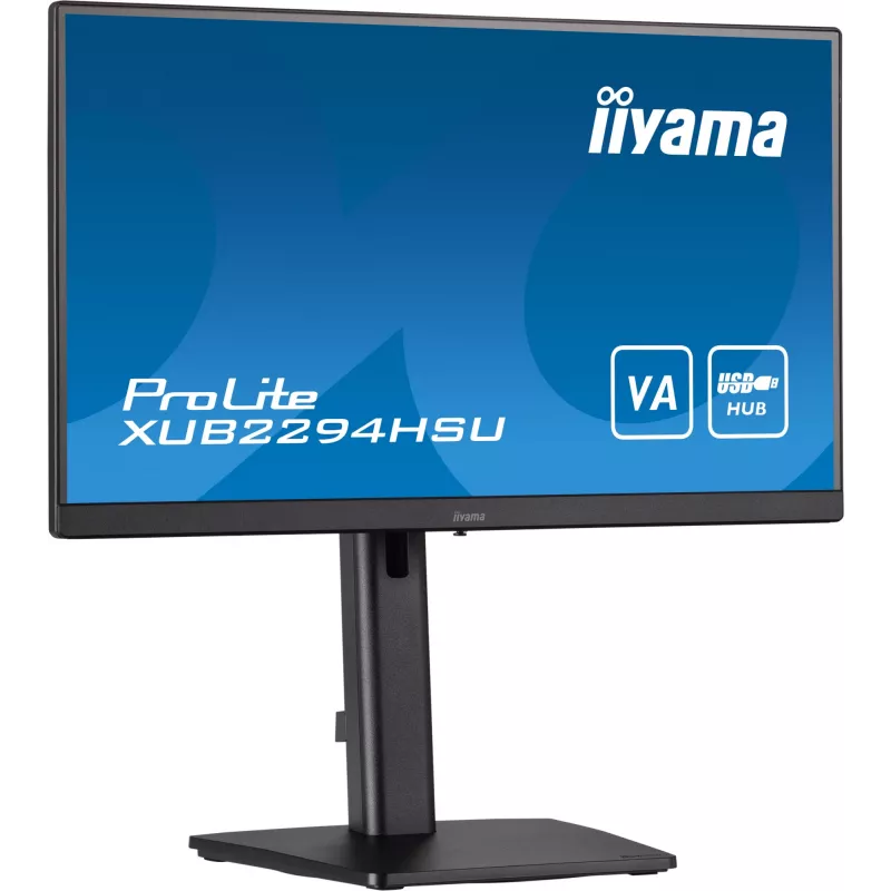 iiyama ProLite XUB2294HSU-B2 kompiuterio monitorius 54,6 cm (21,5 col.) 1920 x 1080 pikseliai Full HD LCD juodas
