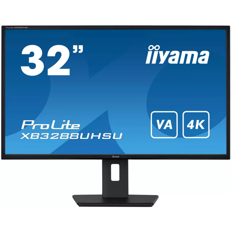 iiyama ProLite XB3288UHSU-B5 kompiuterio monitorius 80 cm (31,5 col.) 3840 x 2160 pikselių 4K Ultra HD LCD juodas