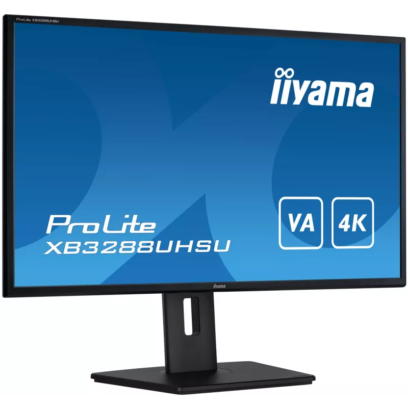iiyama ProLite XB3288UHSU-B5 kompiuterio monitorius 80 cm (31,5 col.) 3840 x 2160 pikselių 4K Ultra HD LCD juodas